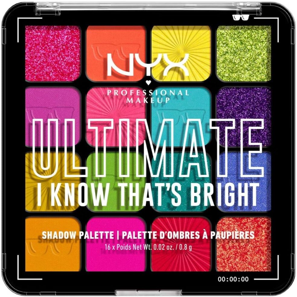 NYX Professional Makeup Ultimate 16 Pan Shadow Palette 16 x 0,8g 04 I Know That's Bright