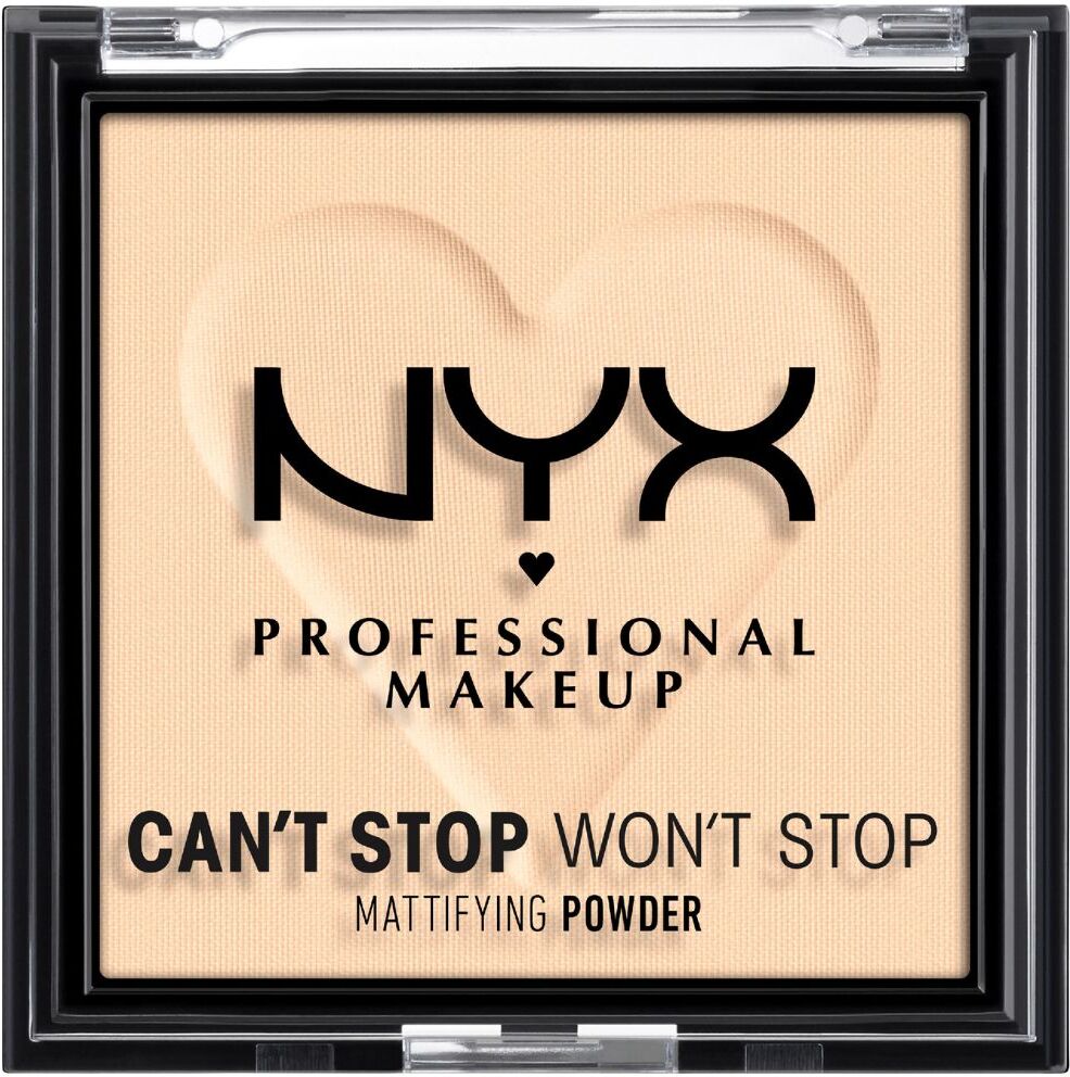 NYX Professional Makeup Can't Stop Won't Stop Mattifying Pressed Powder Lightweight 6g 01 Fair