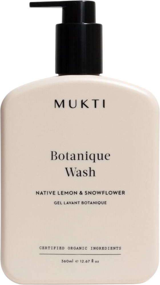 Mukti Botanique Wash Shower Gel Native Lemon and Snowflower 360mL