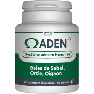 Monin Chanteaud Laboratoires Aden Men Urinary Confort Food Supplement 60 caps. Monin Chanteaud Laboratoires Aden Men Urinary Confort Food Supplement 60 caps.