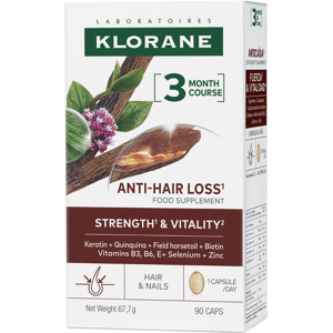 Klorane Quinine Anti-Hair Loss Food Supplement 90 caps. Klorane Quinine Anti-Hair Loss Food Supplement 90 caps.