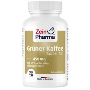 ZeinPharma Green Coffee Extract 450mg Food Supplement Weight Loss 90 caps.