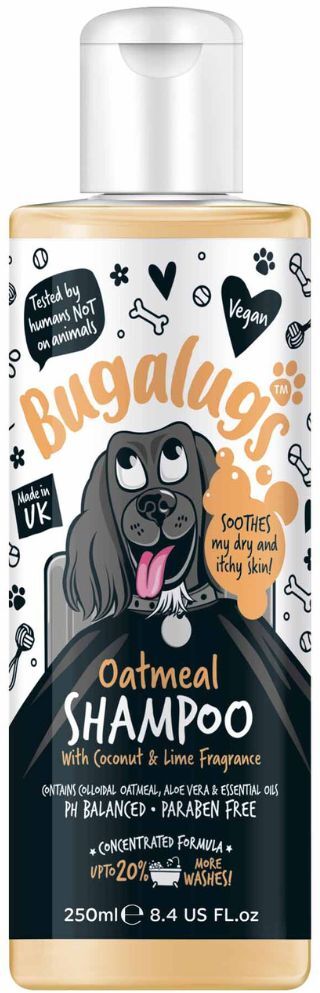 Bugalugs Oatmeal Dog Shampoo with Coconut and Lime Fragrance 250mL