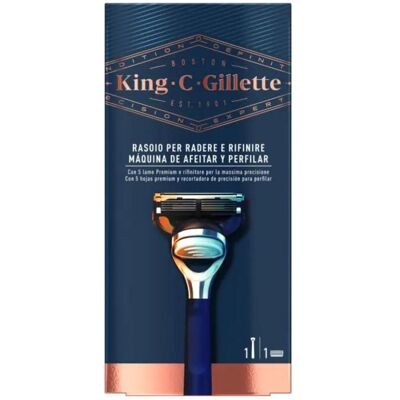 Gillette King C. Shaving and Trimming Razor Premium 1 un. Gillette King C. Shaving and Trimming Razor Premium 1 un.