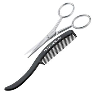 Tweezerman Gear Moustache Scissors with Comb Set 1&nbsp;un.