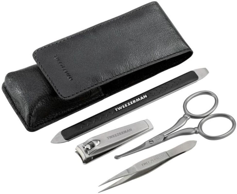 Tweezerman Essential Grooming Kit: Tweezerette, Scissors, Clipper and Nail Tool 1 un.