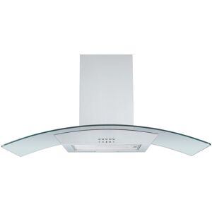 Cookology 90cm Stainless Steel Curved Glass Cooker Hood Cookology 90cm Stainless Steel Curved Glass Cooker Hood