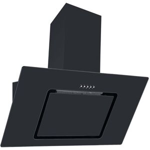 Cookology 80cm Chimney Cooker Hood - Black Angled Glass Cookology 80cm Chimney Cooker Hood - Black Angled Glass
