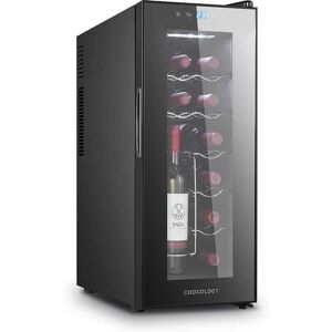 Cookology 12 Bottle Capacity Black Thermoelectric Wine Cooler Cookology 12 Bottle Capacity Black Thermoelectric Wine Cooler