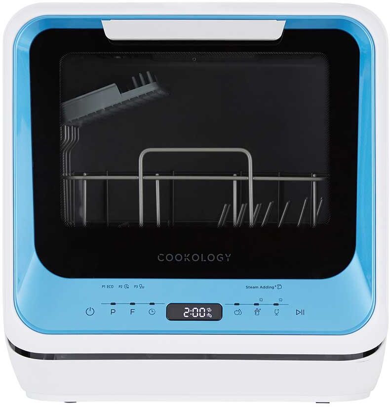 Cookology 2 Place Setting Blue Mini Table Top Dishwasher