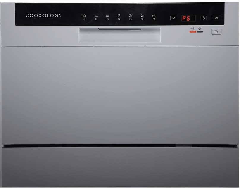 Cookology 6 Place Setting Silver Table Top Dishwasher