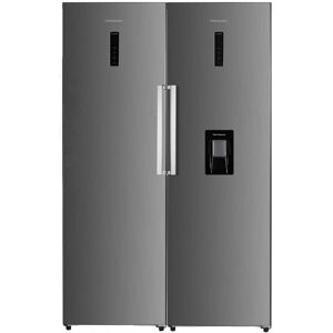 Cookology Bundle - 356L Inox Fridge with Water Dispenser & 247L Inox Freezer Cookology Bundle - 356L Inox Fridge with Water Dispenser & 247L Inox Freezer