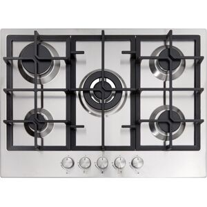 Cookology 70cm 5 Burner Gas Hob & Wok Burner - Stainless Steel