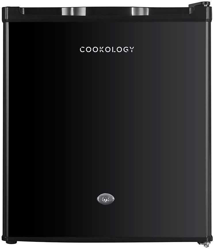 Cookology 41L Black Mini Fridge with Chiller Box and Lock