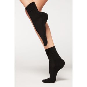 Calzedonia Sport Cashmere Short Socks Woman Black Size TU - female