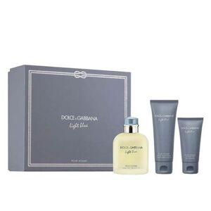 Dolce & Gabbana Light Blue Gift Set for Men 125ml EDT Spray + 50ml Aftershave Lotion + 50ml Shower Gel