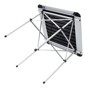 Leisure Trail Folding Aluminium Camping Table With Bag Black