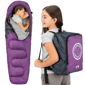 Leisure Kids Mummy Sleeping Bag Purple