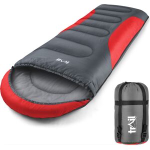 Leisure Hooded Sleeping Bag - Red Red