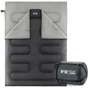 Leisure Double Sleeping Bag - Charcoal Charcoal