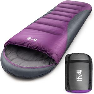 Leisure Alpine 400 Hooded Sleeping Bag Purple