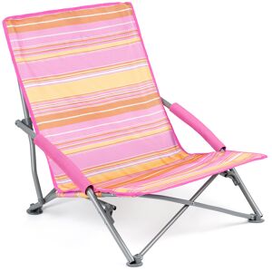 Leisure Low Folding Chair - Pink Pink