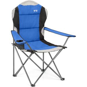 Leisure Kestrel High Back Padded Camping Chair – 120kg (19 Stone) Blue