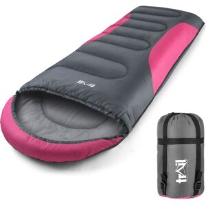 Leisure Hooded Sleeping Bag - Pink Pink