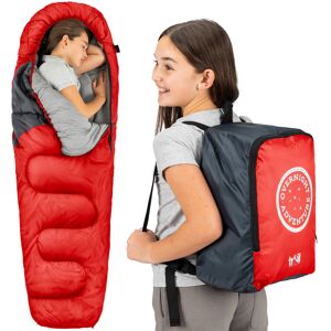 Leisure Kids Mummy Sleeping Bag Red