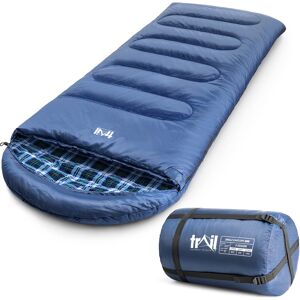 Leisure Cotton Flannel Sleeping Bag 300 Blue