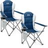 Leisure Falcon Padded Camping Chair (Twin Pack) Blue