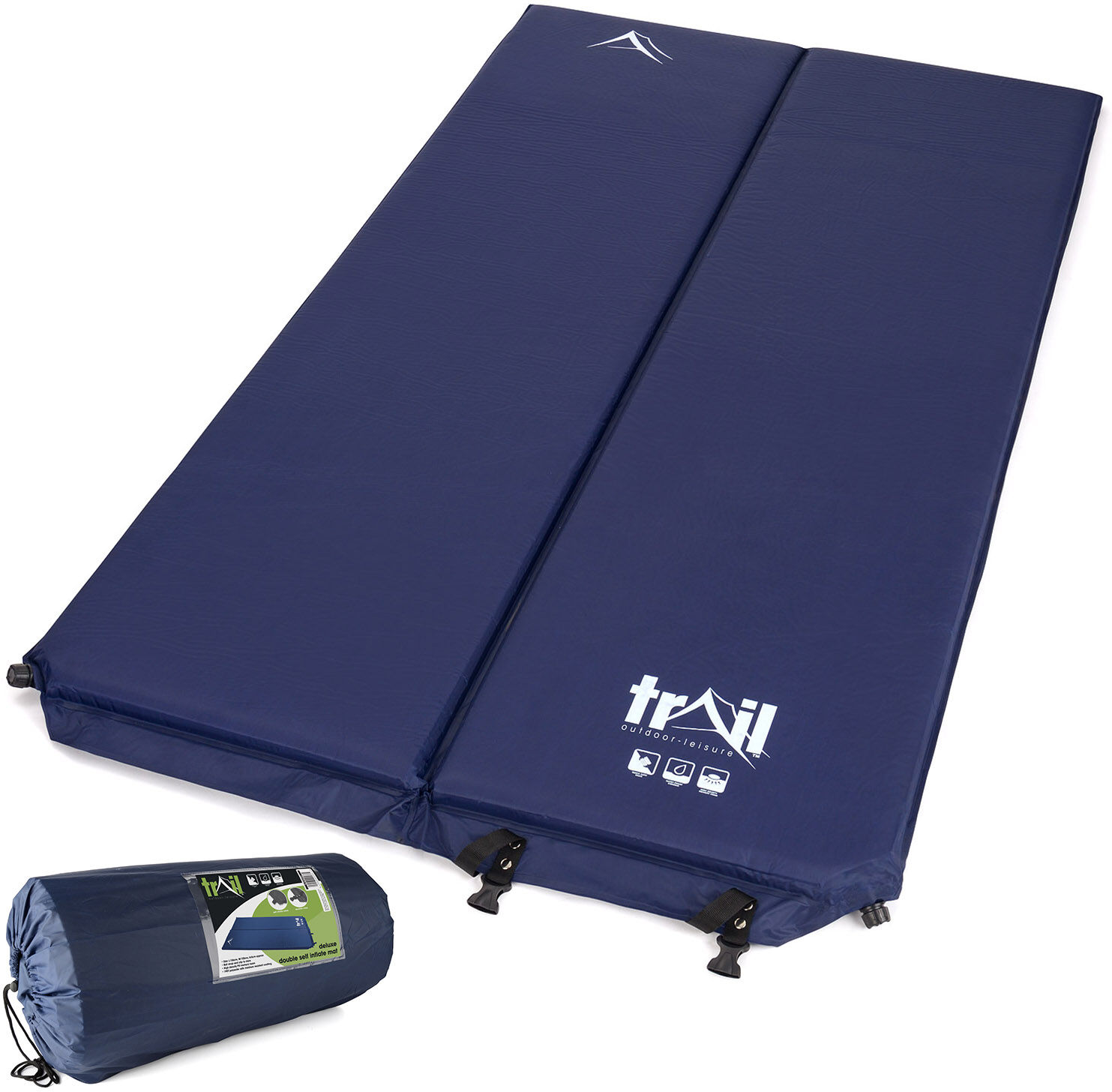 Leisure Double Camp Mat (5cm) – Blue Blue