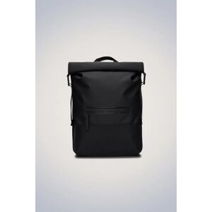 Rains Trail Rolltop Backpack - Black  - Size: One Size - unisex