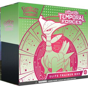 Pokemon Scarlet And Violet Temporal Forces Elite Trainer Box Iron Leaves (Green & Pink)