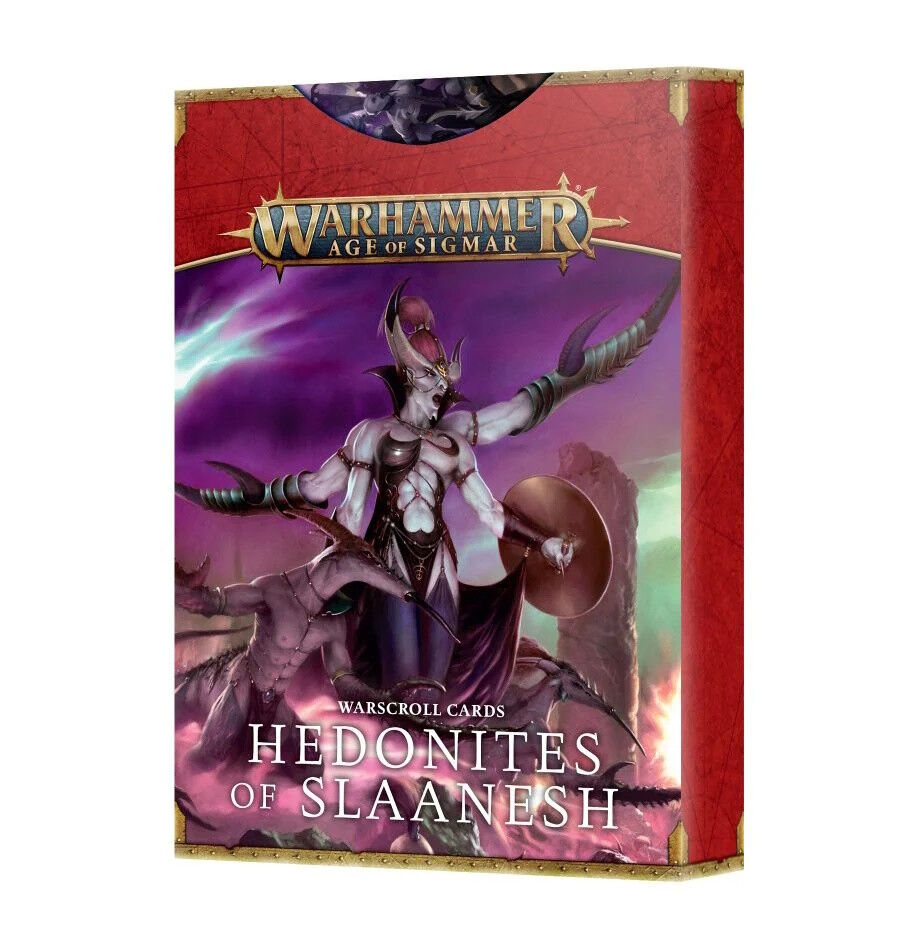 Games Workshop Warhammer Age Of Sigmar - Warscroll Cards: Hedonites Slaanesh (3Rd Edition)
