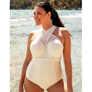 Curvy Kate Wrapsody Bandeau Swimsuit Oyster