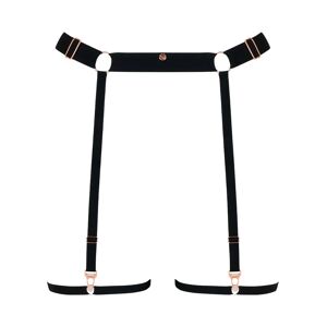Scantilly Rules of Distraction Leg Strap Suspender Black