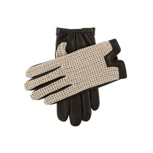 Dents Men's Crochet Back Driving Gloves In Black Size L