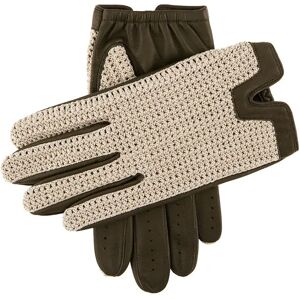 Dents Men's Crochet Back Driving Gloves In Hunter Size L