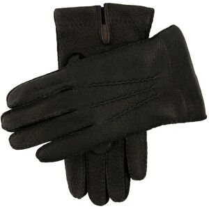 Dents Men's Handsewn Cashmere Lined Peccary Leather Gloves In Black Size 11