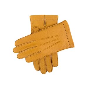 Dents Men's Handsewn Cashmere Lined Peccary Leather Gloves In Cork Size 8. 5