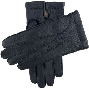 Dents Men's Handsewn Cashmere Lined Peccary Leather Gloves In Navy Size 7. 5