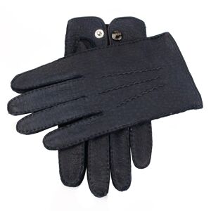 Dents Men's Handsewn Unlined Peccary Leather Gloves In Navy Size 7