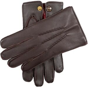 Dents Men'S Fur Lined Touchscreen Leather Gloves In Brown Size 10