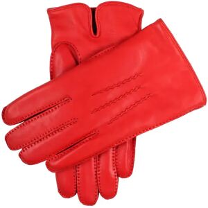 Dents Men's Handsewn Cashmere Lined Leather Gloves In Pepperoni/tangerine Size 9. 5