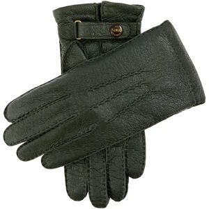 Dents Men's Handsewn Cashmere Lined Peccary Leather Gloves In Hunter Size 9