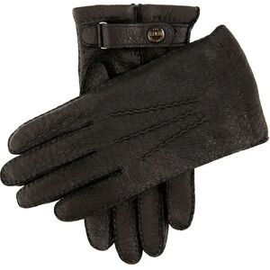 Dents Men's Handsewn VicuÃ±a Lined Peccary Leather Gloves In Black Size L