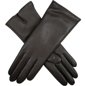 Dents Women'S Cashmere Lined Touchscreen Leather Gloves In Mocca Size 7