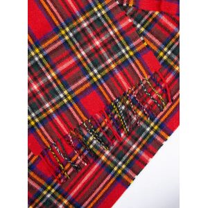 Dents Tartan Cashmere Scarf With Gift Box In Royal Stewart Size One