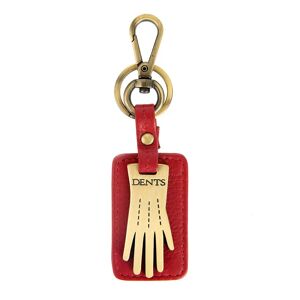 Dents Dents Glove Keyring With Gift Box In Berry/antique Brass Size One